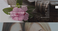 Desktop Screenshot of exoticescapedayspa.com